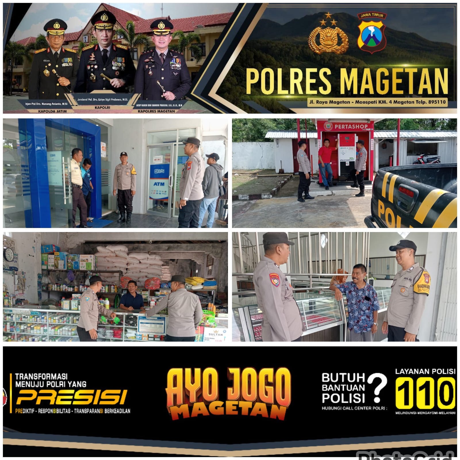 Polsek Nguntoronadi Laksanakan Patroli Kewilayahan, Jaga Stabilitas Kamtibmas