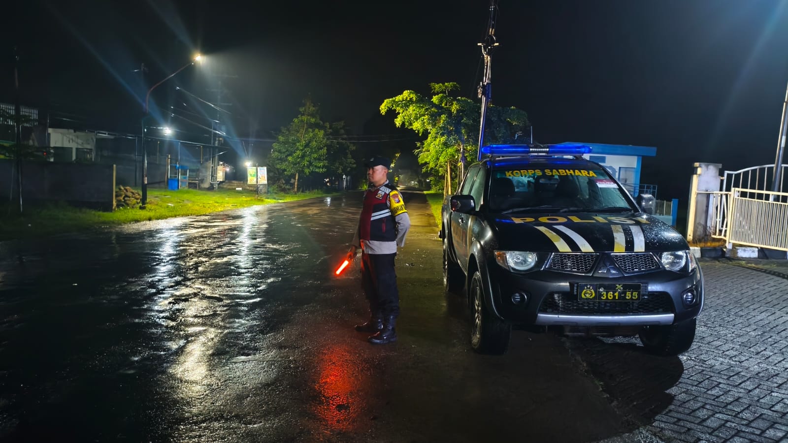 Patroli Blue Light Polsek Ngariboyo Antisipasi Balap Liar dan Kejahatan Jalanan