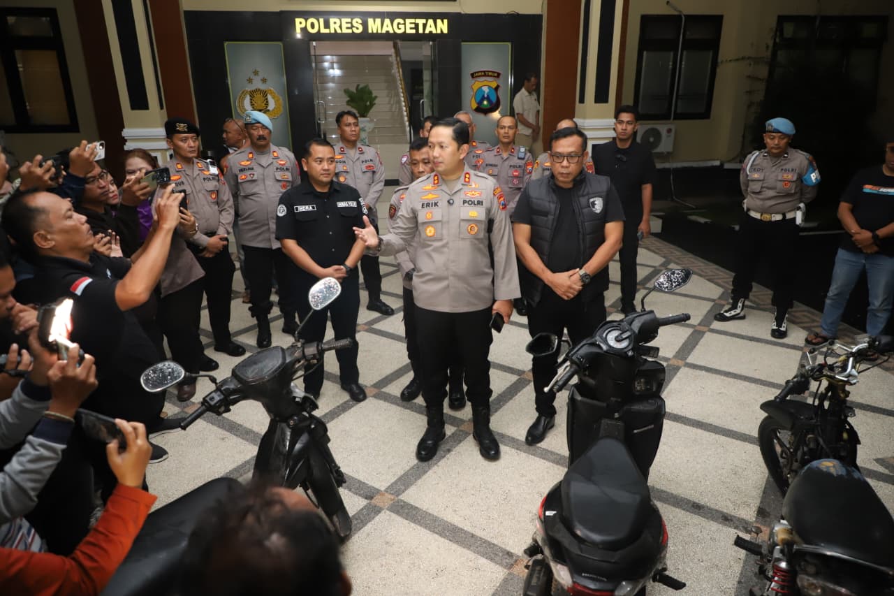 Kurang dari 3x24 Jam, Polres Magetan Ungkap Kasus Curanmor di Poncol, Dua Pelaku Asal Ngawi Diamankan