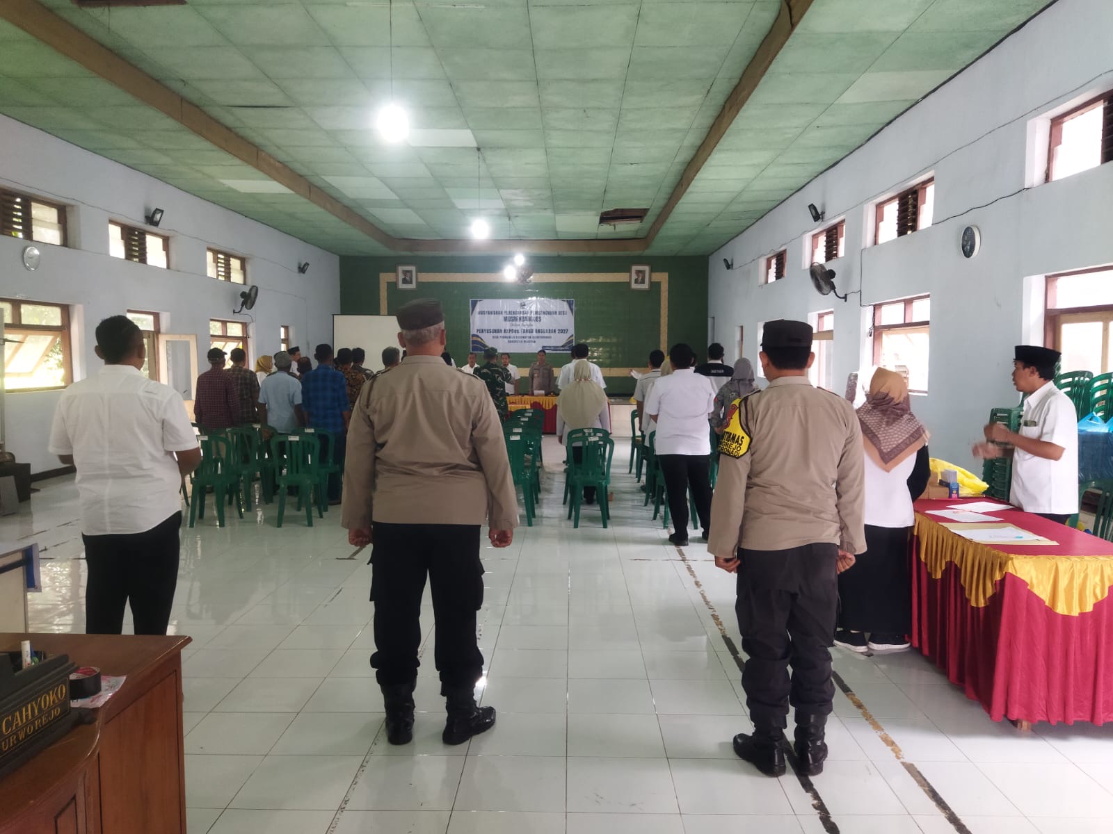 Polsek Nguntoronadi Amankan Kegiatan Musrenbangdes Purworejo Tahun 2027