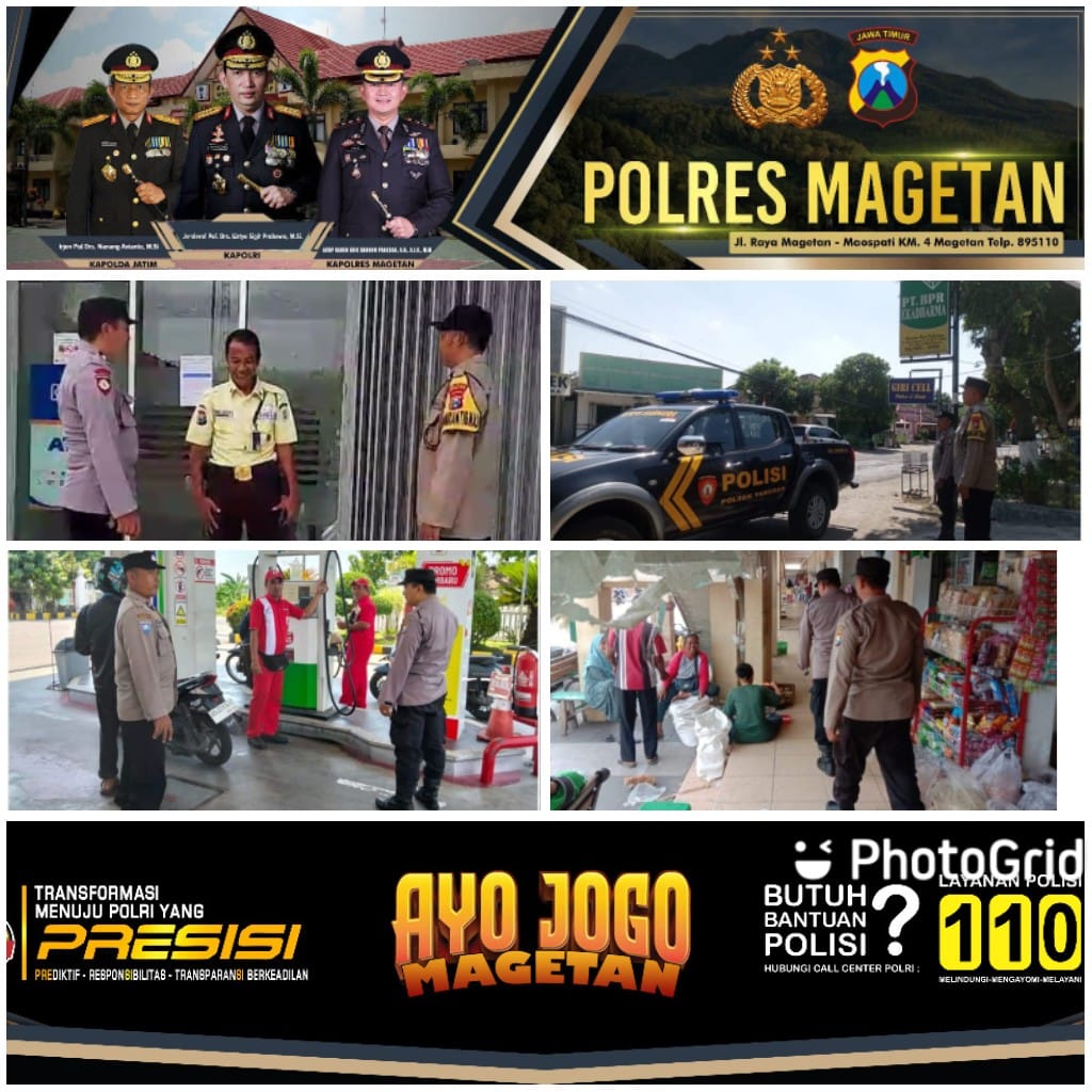 Anggota Polsek Takeran laksanakan Patroli di wilayah hukum Polsek Takeran