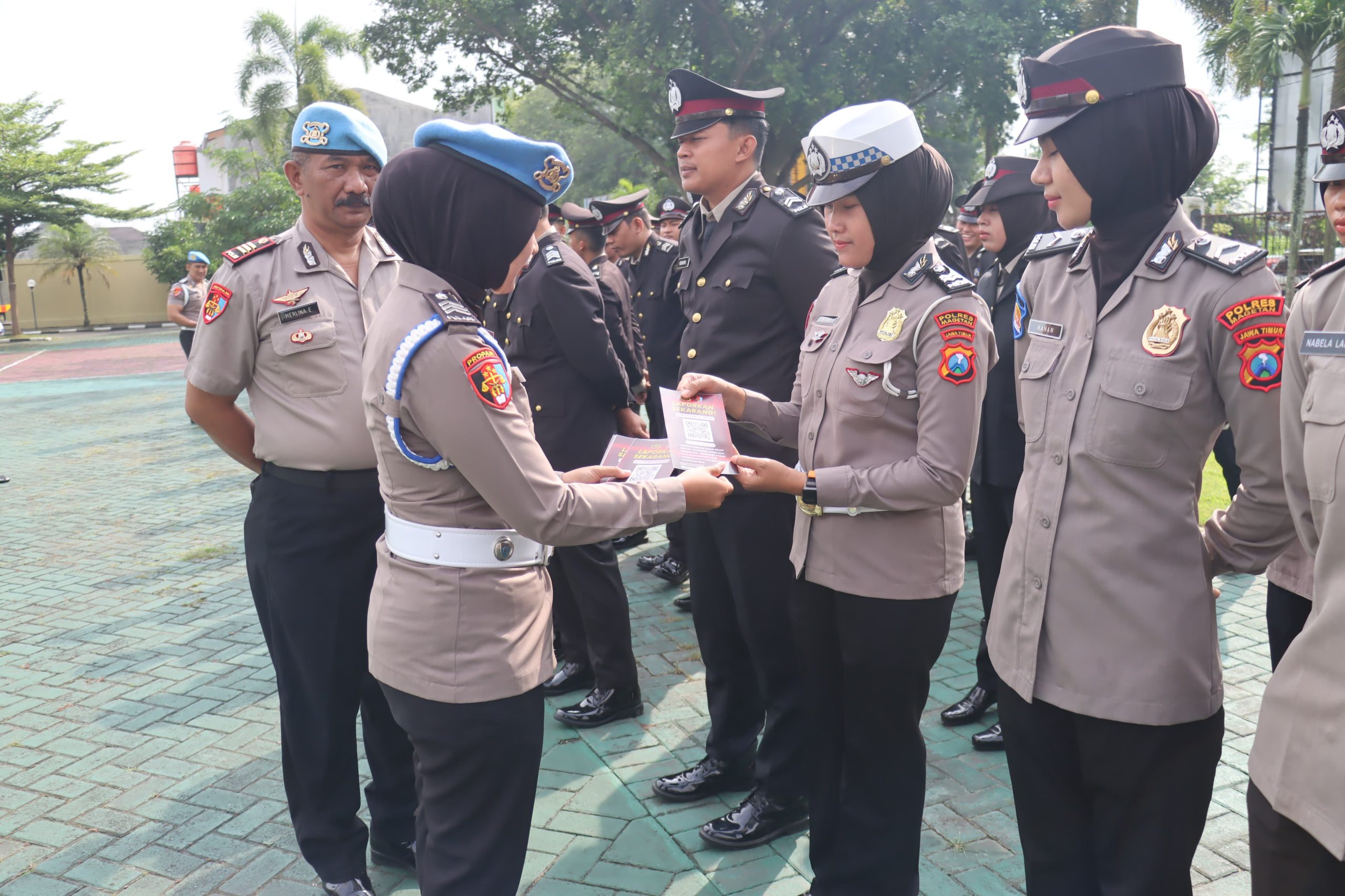 Cegah Pelanggaran Internal, Propam Polres Magetan Kenalkan Aplikasi WBS Polri