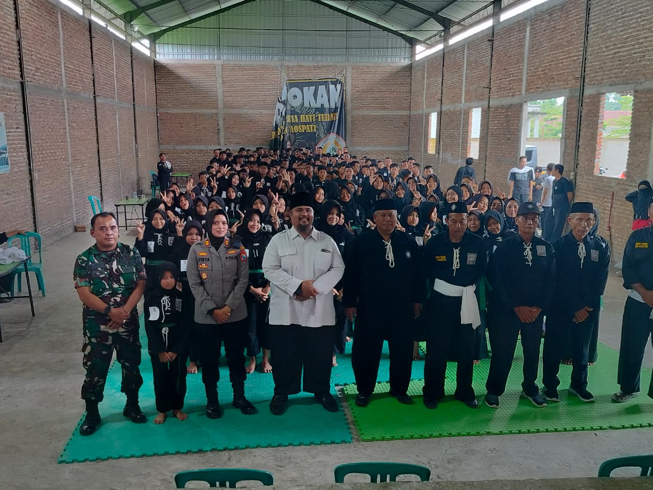 Kapolsek Maospati Hadiri Ujian Kenaikan Tingkat PSHT Ranting Maospati
