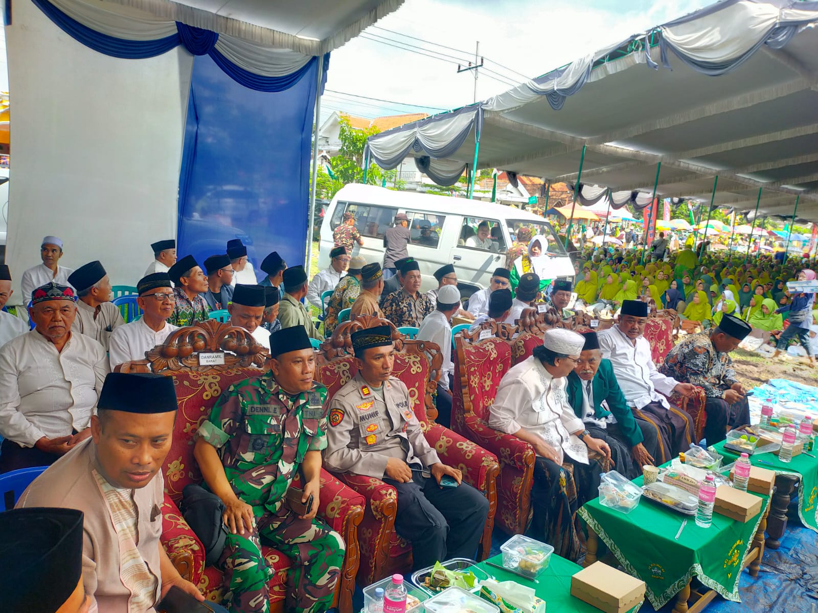 Kapolsek Barat Hadiri Pertemuan Rutin dan Pengajian Umum Muslimat NU Se-Kabupaten Magetan.
