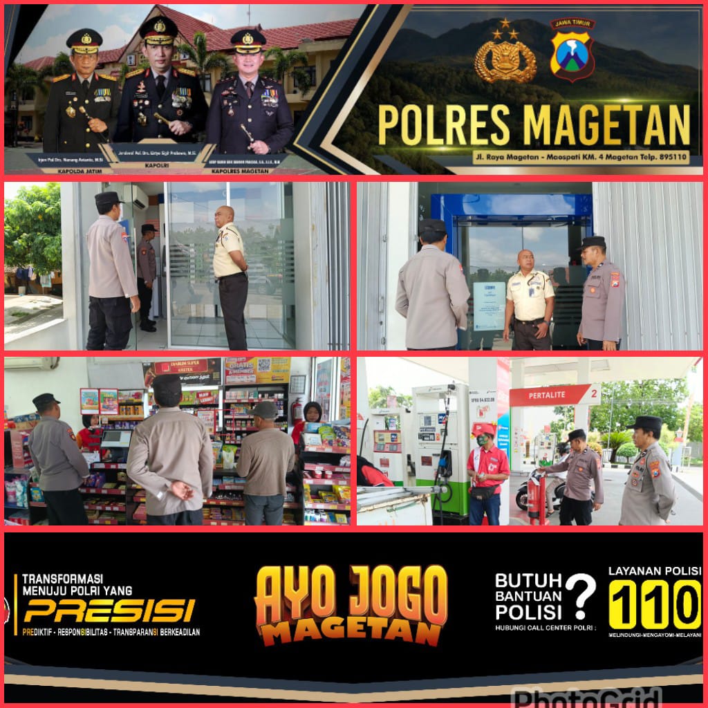 Anggota Polsek Takeran Laksanakan Patroli Rutin