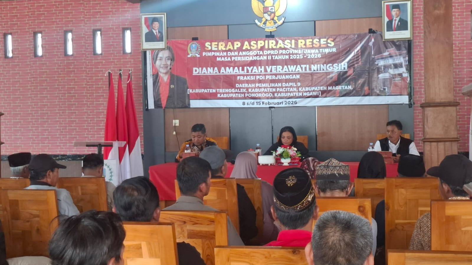 Polsek Panekan Laksanakan Pengamanan Kegiatan Serap Aspirasi Reses