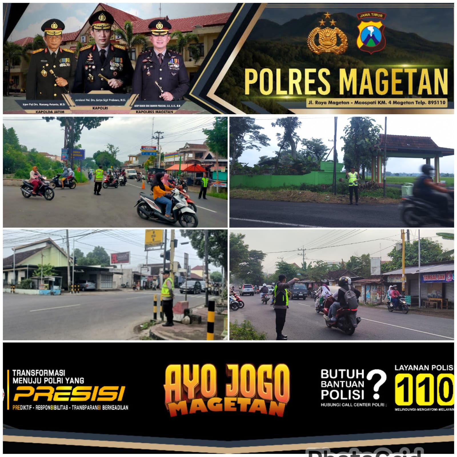 Polsek Takeran Laksanakan PAM Rawan Pagi
