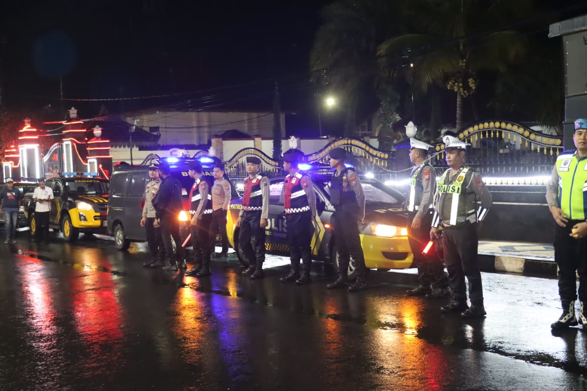 Patroli Skala Besar Harkamtibmas Malam Ramadan, Polres Magetan Antisipasi Balap Liar dan Peningkatan Kriminalitas
