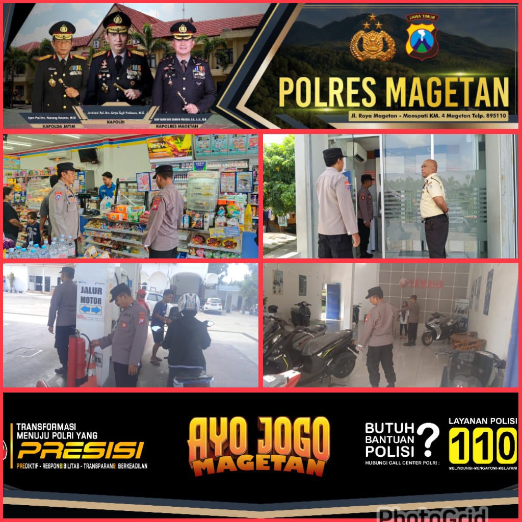 Patroli Jaga Kamtibmas Polsek Takeran.