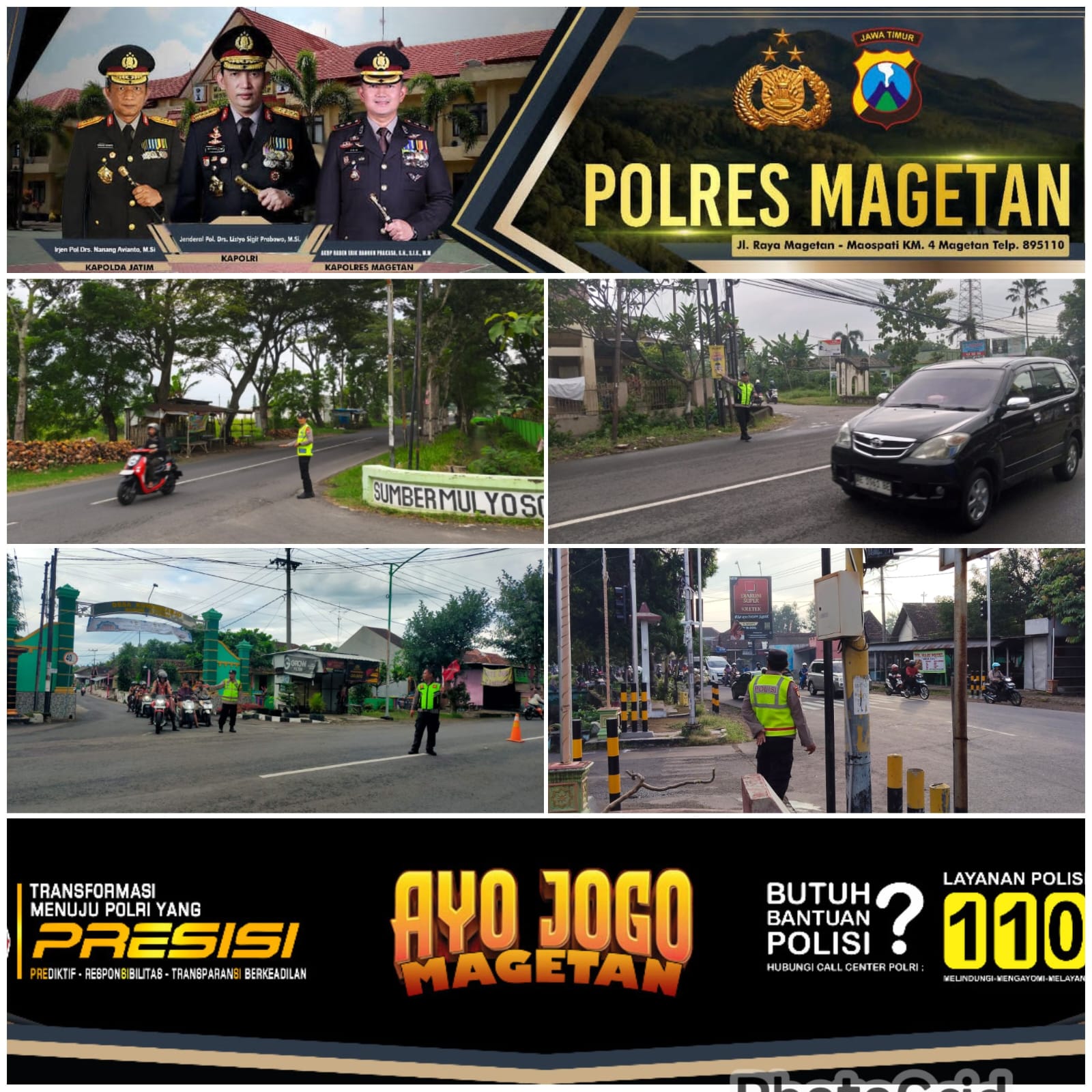 Polsek Takeran Laksanakan PAM Rawan Pagi