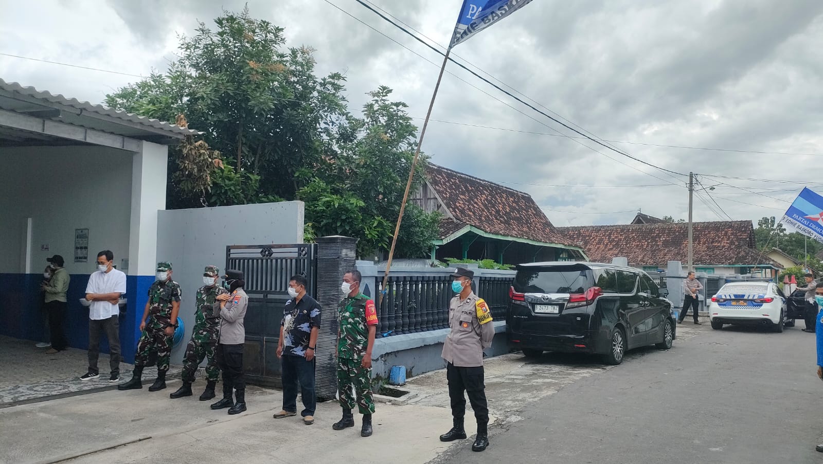 Kapolsek Maospati Pimpin Pengamanan Kunker Wakil Ketua MPR RI di Maospati