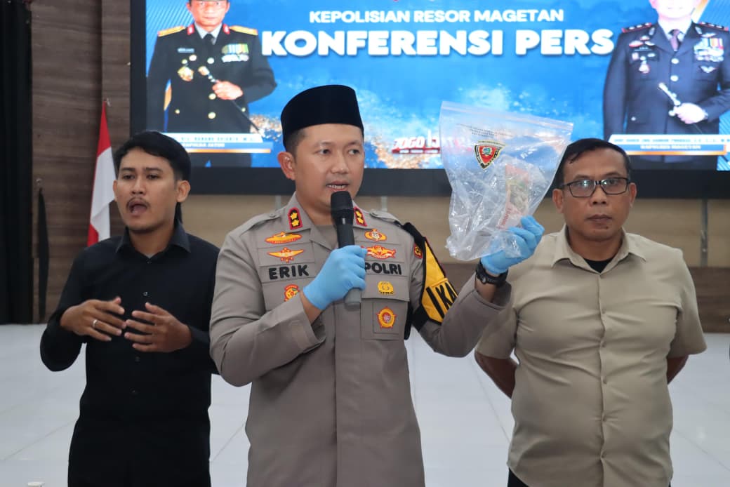 Ungkap Uang Palsu, Polres Magetan Amankan Pelaku dan Sita Puluhan Lembar Pecahan Rp100 Ribu
