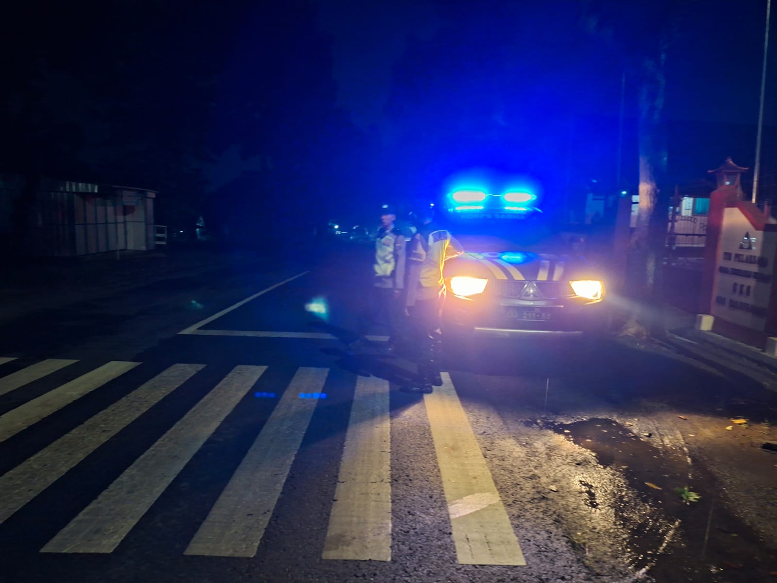 Polsek Panekan Lakukan Patroli Blue Light di Titik Rawan