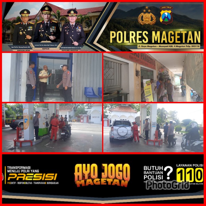 Patroli di wilayah hukum Polsek Takeran