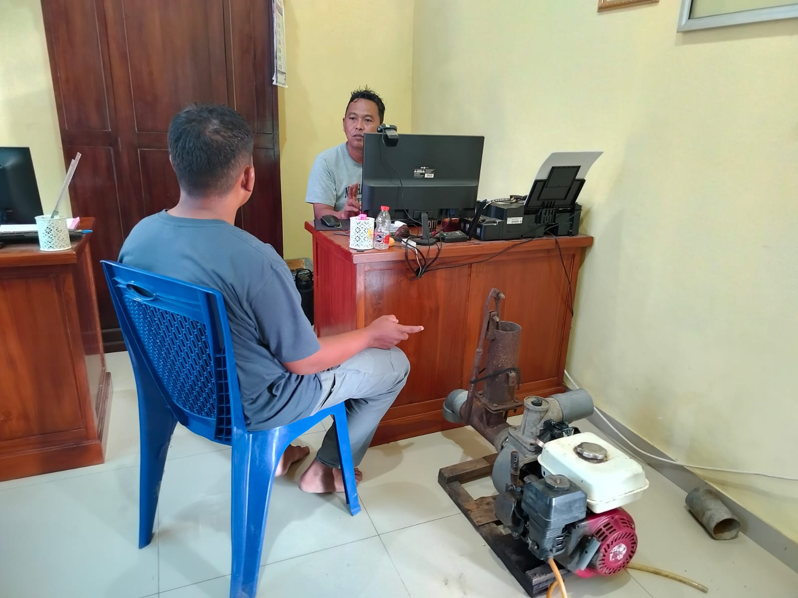 Maling Spesialis Curi Pompa Air Sawah Asal Ngawi Dibekuk Polisi Magetan