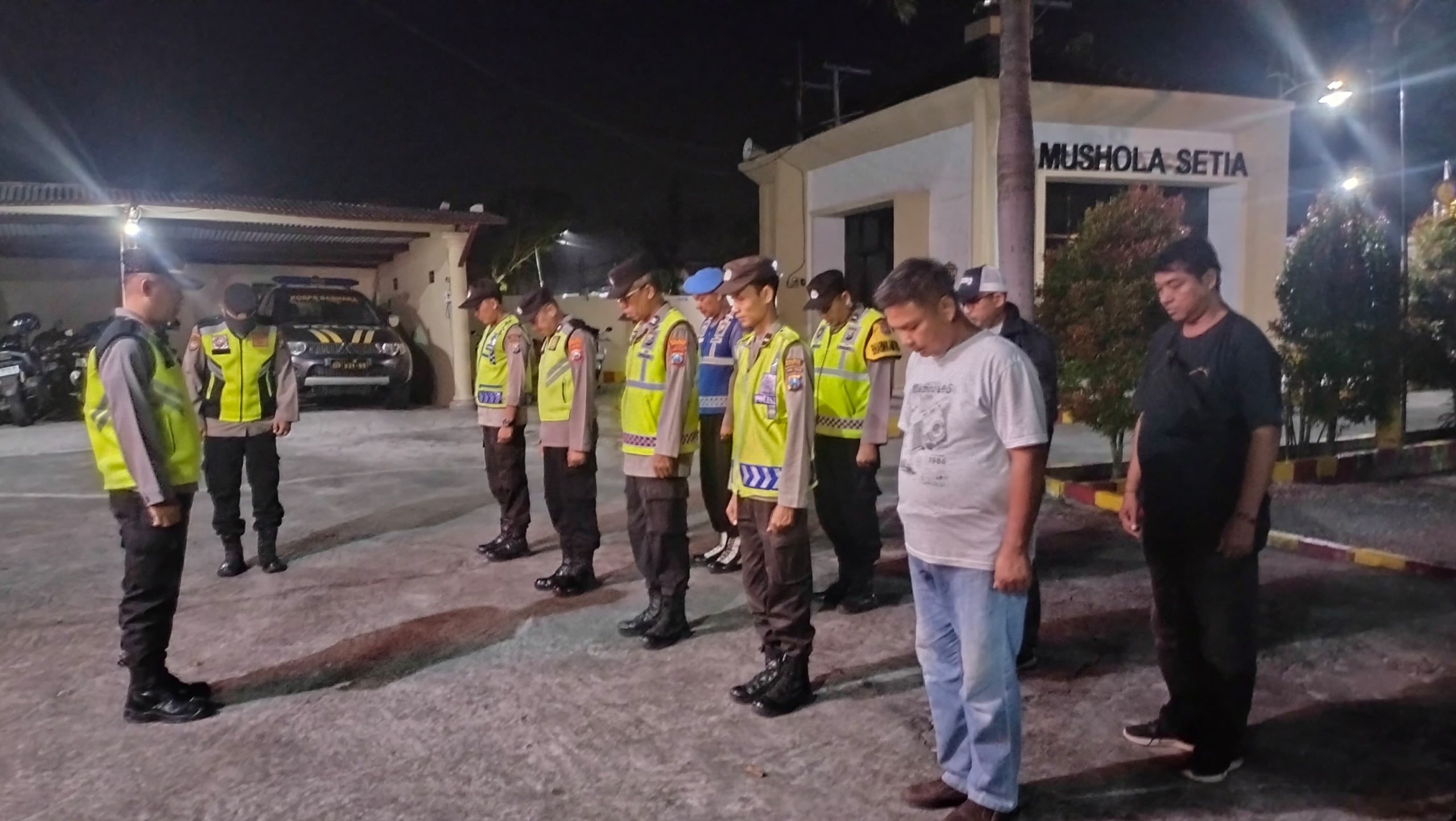 Polsek Kartoharjo Gelar Apel Siaga Pengamanan Kegiatan PSHT di GOR Ki Mageti