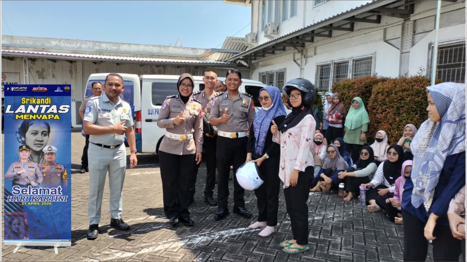 Kartini Masa Kini, Karyawati Magetan Diberi Bekal Keselamatan Berkendara oleh Polisi Magetan