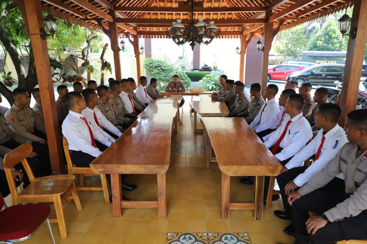 Sebelum Kembali ke SPN Mojokerto, Siswa Latja Brimob Dapat Wejangan Khusus dari Kapolres Magetan