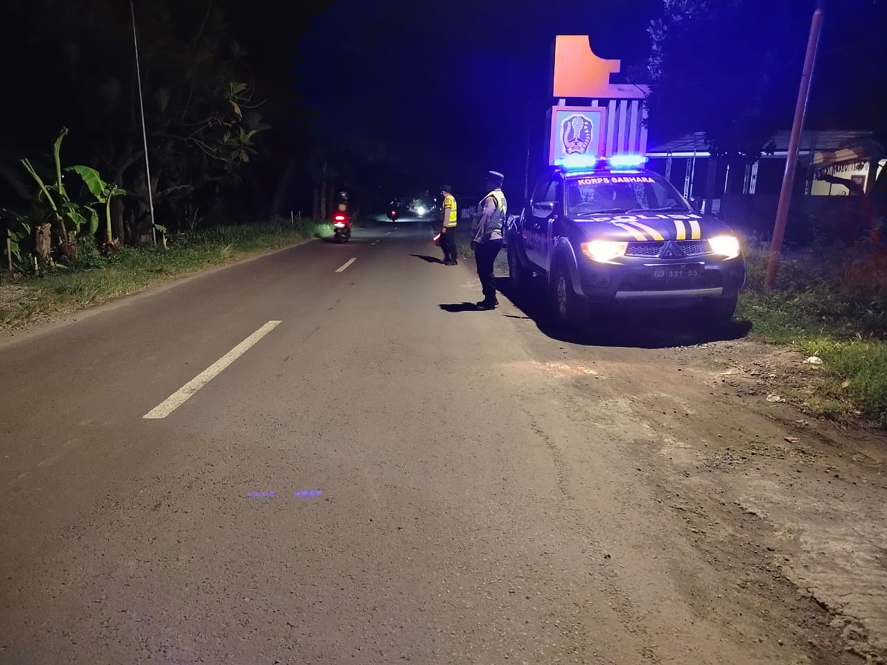 Patroli Perbatasan Magetan–Ngawi, Polsek Kartoharjo Antisipasi Laka Lantas dan Gangguan Kamtibmas