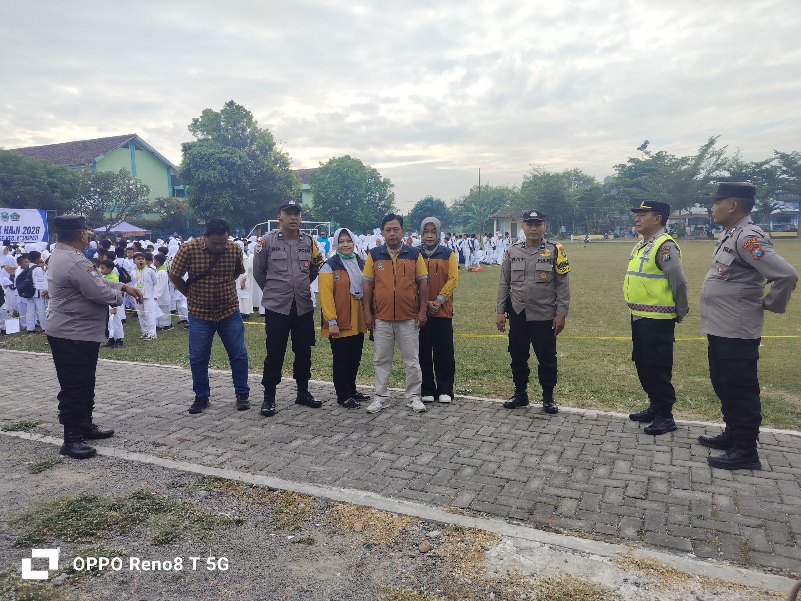 Kapolsek Maospati Pimpin Pengamanan Pelatihan Manasik Haji Tingkat Kecamatan