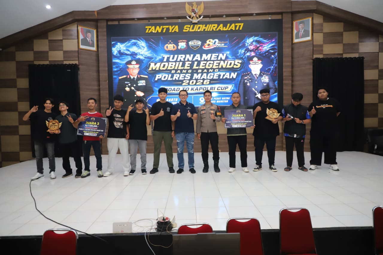 Rangkul Gen Z, Polres Magetan Gelar Turnamen Mobile Legends Kapolres Cup 2026
