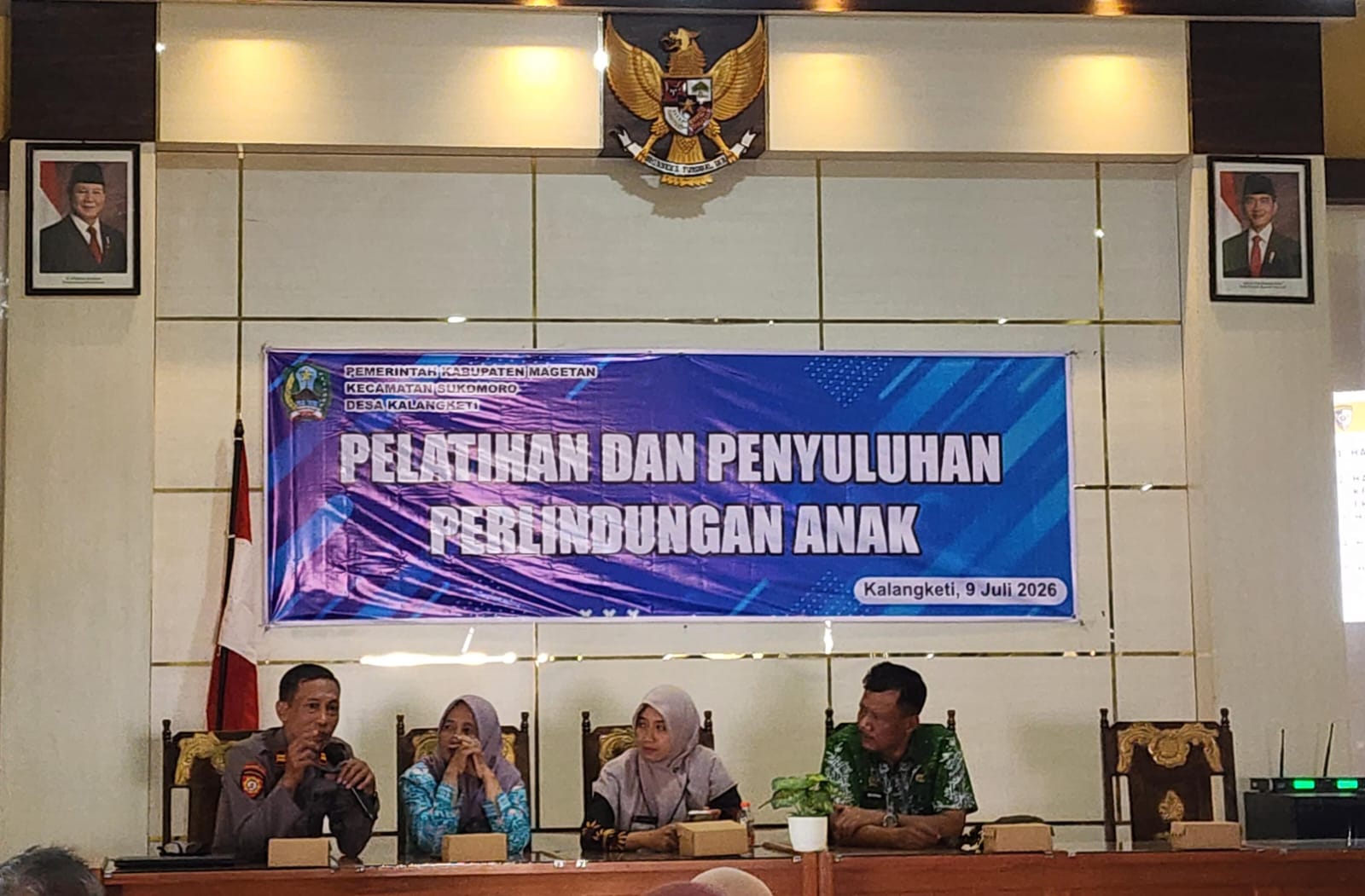 Waka Polsek Sukomoro Iptu Gunanto, S.H., menjadi narasumber dalam kegiatan pelatihan dan penyuluhan perlindungan anak