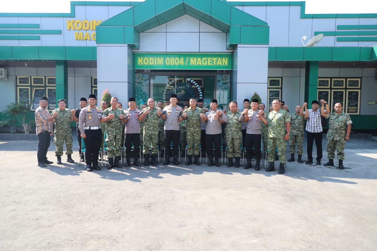 Silaturahmi Penuh Keakraban, Kapolres dan Dandim Perkuat Sinergi Satukan Komitmen Jaga Magetan