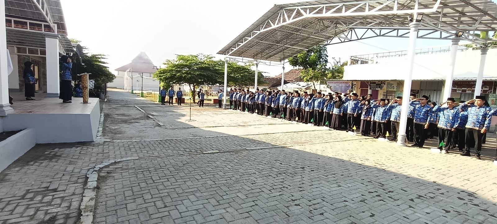 Bhabinkamtibmas Kelurahan Mranggen Ikuti Apel Korpri Gabungan se-Kecamatan Maospati, Wujud Sinergitas TNI-Polri dan Pemerintah