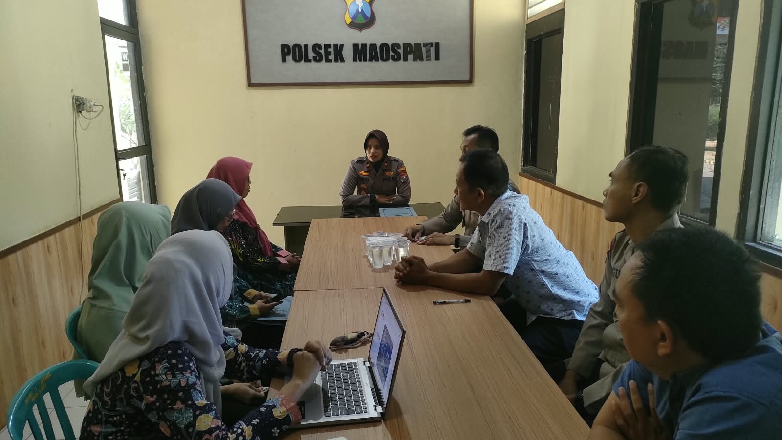Kapolsek Maospati Bersama Panitia Gelar Rakor Persiapan Fun Run SNESTI 2026