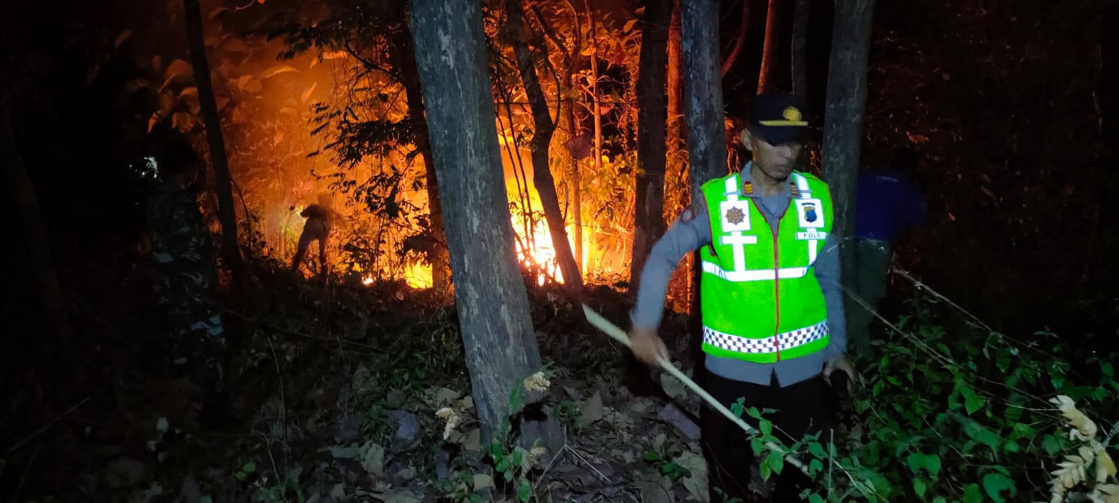 Cegah Karhutla Meluas, Polres Magetan Gencarkan Imbauan dan Ingatkan Ancaman Pidana Berat