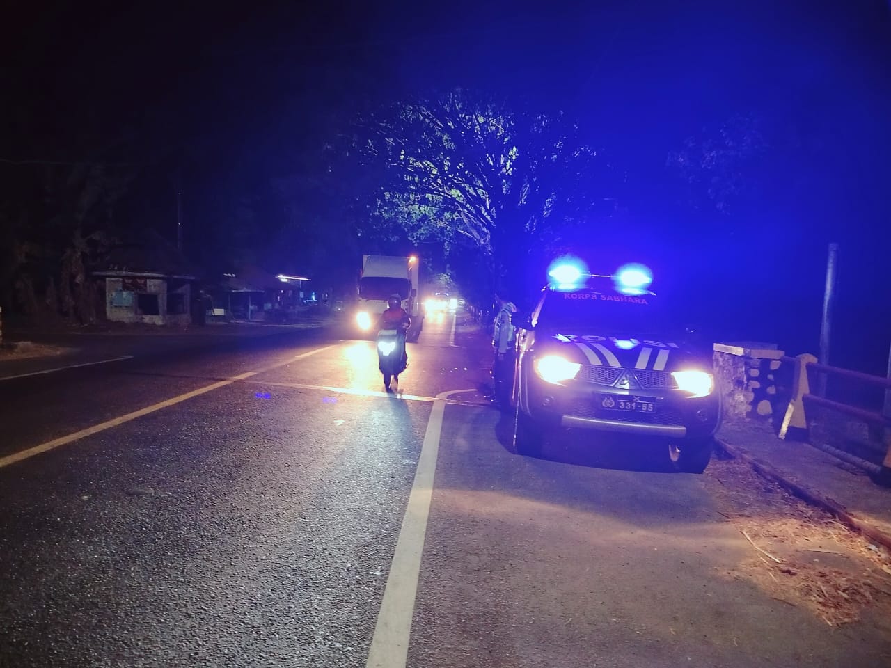Polsek Panekan Laksanakan Patroli Blue Light