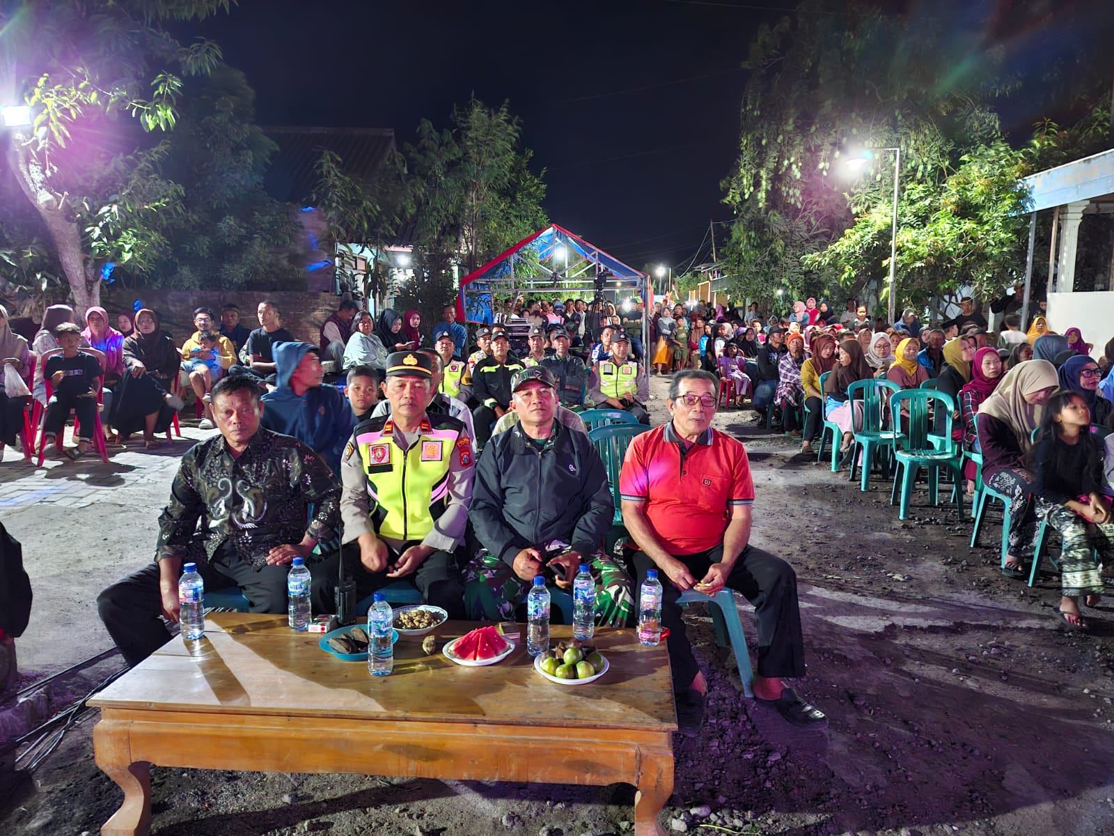 Wakapolsek Kartoharjo Pimpin Pengamanan Hiburan Rakyat OM Savana, Perayaan HUT RI ke-81 Berlangsung Aman dan Kondusif