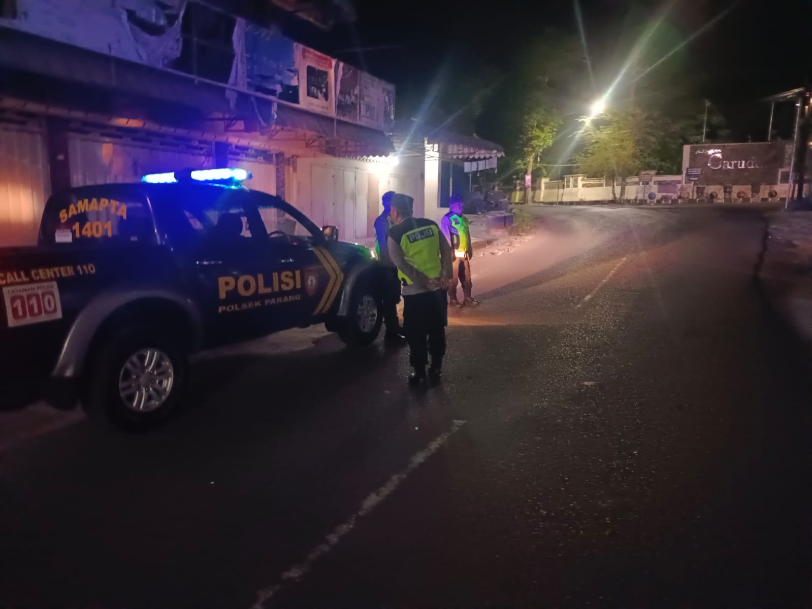 Patroli Malam Polsek Parang Polres Magetan Polda Jawa Timur Perkuat Kamtibmas, Antisipasi 3C dan Gangguan Keamanan