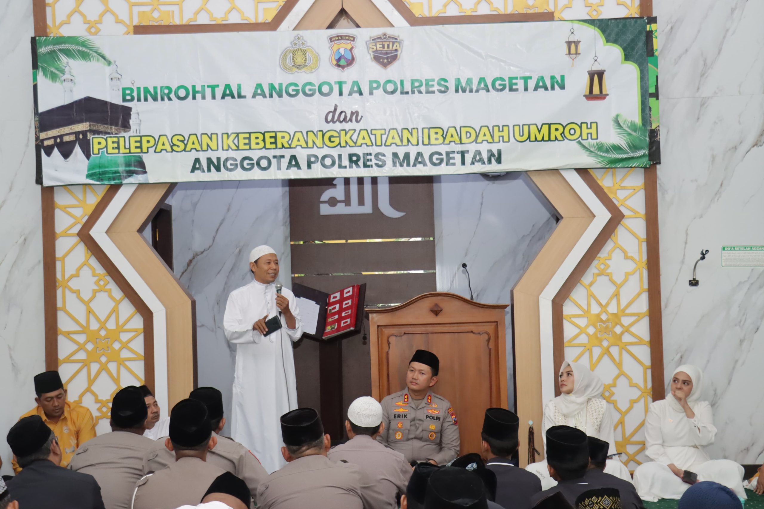Perkuat Iman dan Akhlak, Polres Magetan Gelar Binrohtal dan Doa Bersama