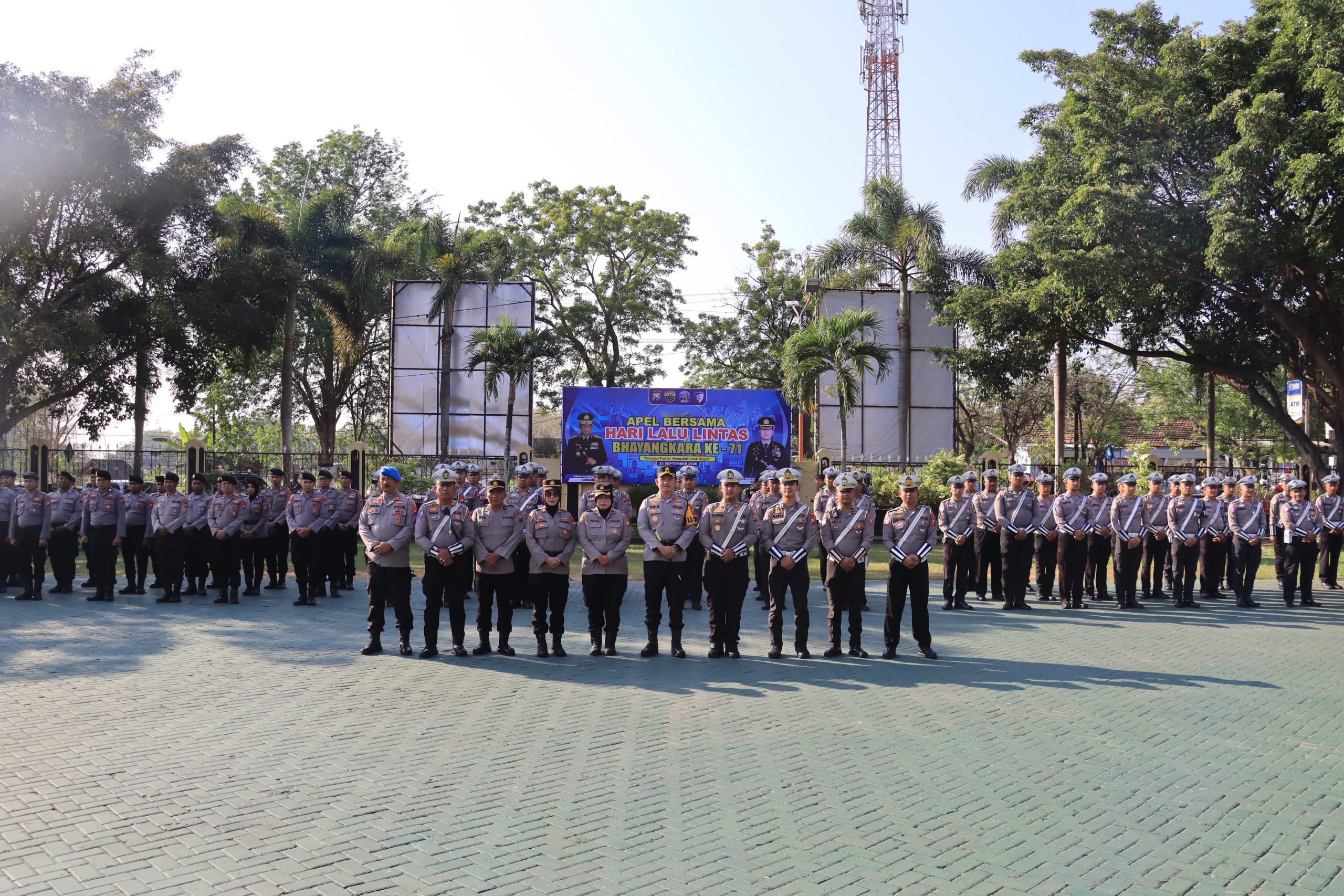 Sederhana dan Penuh Makna, Polres Magetan Gelar Upacara dan Tasyakuran HUT ke-71 Lalu Lintas Bhayangkara