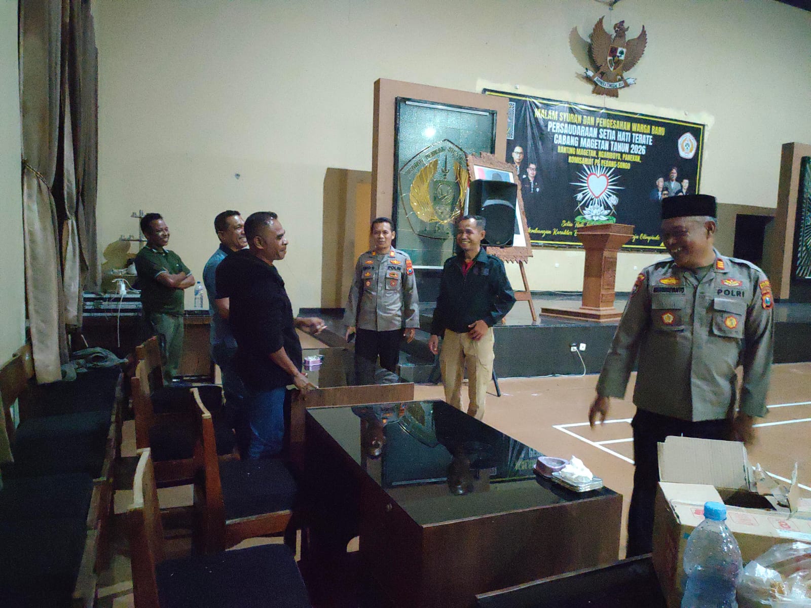 Kapolsek Sukomoro Bersama Kasat Binmas Polres Magetan Pantau Padepokan PSHT Jelang Parapatan Luhur 2026