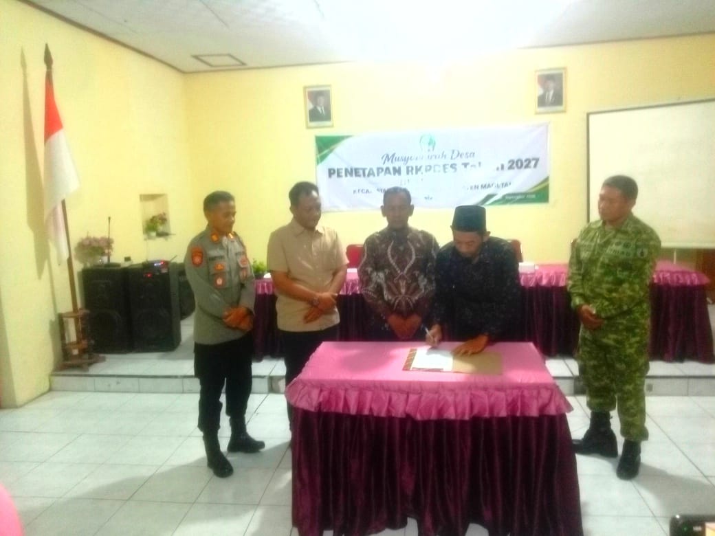 Kapolsek Kartoharjo Hadiri Penetapan RKPDes 2027 Desa Jajar, Sampaikan Pesan Kamtibmas